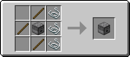 #WS
WDS
#WS

# = empty
W = Stick
S = String
D = Dropper

Result = Dispenser