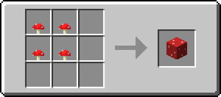 RR
RR

R = Red Mushroom

Result = Red Mushroom Block