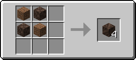 DS
SD

D = Dirt
S = Soul Sand

Result = Soul Soil x 4