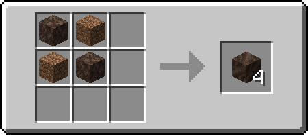 SD
DS

S = Soul Sand
D = Dirt

Result = Soul Soil x4