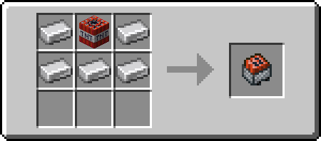 ITI
III

I = Iron Ingot
T = TNT

Result = TNT Minecart